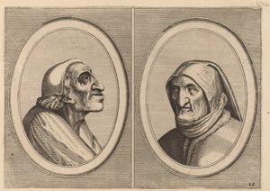 "Pater Muylaert" og "Mater Bille-bloots" af Johannes and Lucas van Doetechum after Pieter Bruegel the Elder