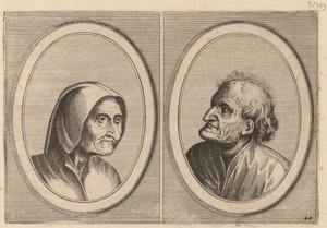 "Ritze Stijn" og "Schurckje Sonder-Baerdt" af Johannes and Lucas van Doetechum after Pieter Bruegel the Elder