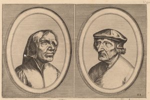 "Trijn Bulle-back" og "Voorsichtighe Penne" af Johannes and Lucas van Doetechum after Pieter Bruegel the Elder