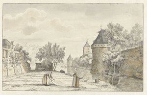 Udsigt over Plompetoren i Utrecht af Johannes de Bosch