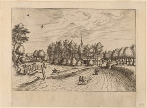 Gård af Johannes van Doetechum, the Elder and Lucas