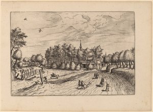 Gård af Johannes van Doetechum, the Elder and Lucas