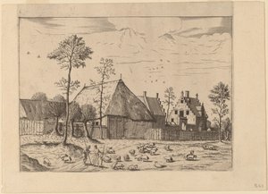 Skur med Sommerhus af Johannes van Doetechum, the Elder and Lucas