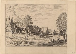 Landsbygade af Johannes van Doetechum, the Elder and Lucas