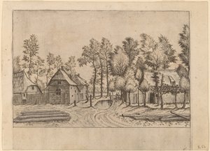 Landsbygade af Johannes van Doetechum, the Elder and Lucas