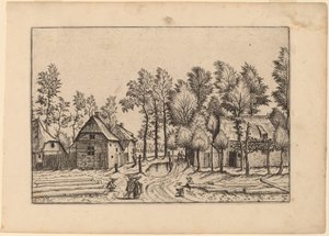 Landsbygade af Johannes van Doetechum, the Elder and Lucas