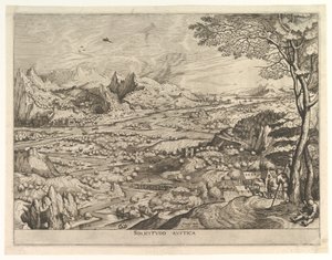 Rustic Solicitude Solicitudo rustica fra The Large Landscapes, ca. 1555-56. af Johannes van Doetecum I