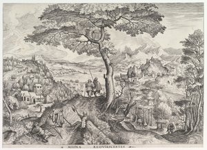 Soldiers at Rest Milites requiescentes fra The Large Landscapes, ca. 1555-56.