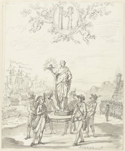 General Arms, dekoration på Kadijksplein, 1795 af Johannes van Dregt (rejected attribution)