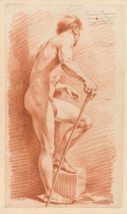 Stående mandlig nøgen, set fra siden (1. præmie 1773) af Johannes van Dregt