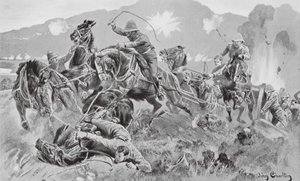 Saving the Guns at the Tugela (litografi)