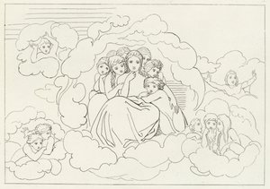 Himmelmeteorer, Paradise, Canto 30 (gravering) af John (after) Flaxman
