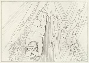 Lucifer, skærsilden, sang 12 (stik) af John (after) Flaxman