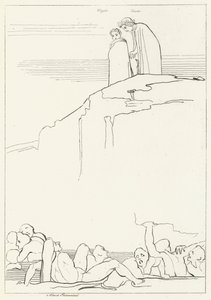 Malebolgia, Inferno, Canto 18 (gravering) af John (after) Flaxman