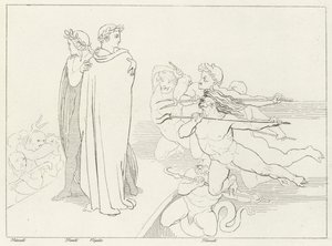 Broen, Inferno, Canto 21 (gravering) af John (after) Flaxman