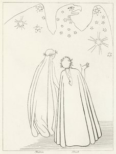 The Celestial Eagle, Paradise, Canto 19 (gravering)