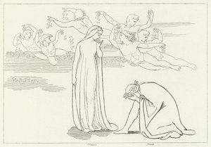Beatrices nedstigning, skærsilden, Canto 30 (gravering)