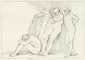 The Negligent, Skærsilden, Canto 4 (gravering) af John (after) Flaxman