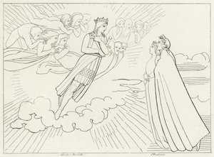 Planeten Venus, Paradise, Canto 8 (gravering) af John (after) Flaxman