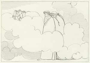 Røgregionen, skærsilden, Canto 16 (gravering) af John (after) Flaxman
