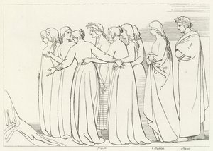 The River Eunoe, Skærsilden, Canto 33 (gravering) af John (after) Flaxman