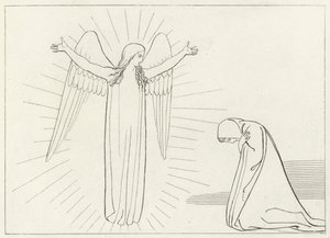 Hilsen, skærsilden, Canto 10 (gravering) af John (after) Flaxman