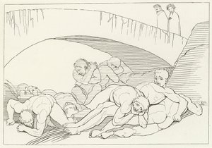 Sygdommens dal, Inferno, Canto 29 (stik) af John (after) Flaxman