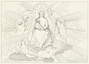Jomfru Maria, Paradise, Canto 31 (gravering)