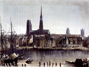 Udsigt over Rouen, fra 
