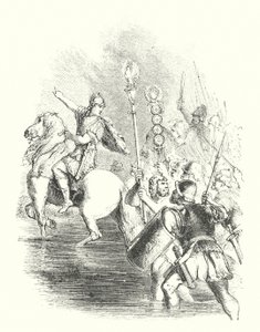 Cæsar krydser Rubicon (gravering)