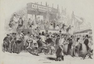 Greenwich Fair (gravering) af John (after) Gilbert