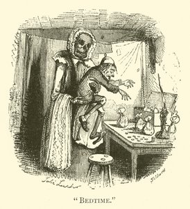 Sengetid (gravering) af John (after) Leech