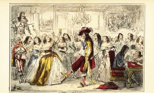 Kong Charles II ved en dansefest under restaureringen, omkring 1660