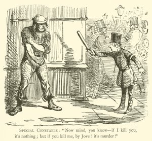 Politimand (gravering) af John (after) Leech