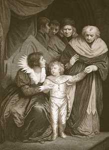 Duke of York, bror til Edward V, fratrådt af dronningen, indgraveret af J. Fittler, illustration fra David Humes 