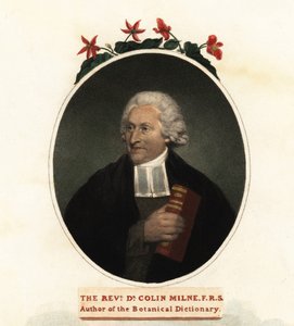 Portræt af Colin Milne, botaniker.1806 (gravering) af John (after) Russell