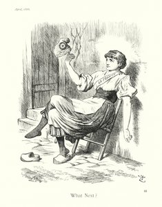 Sir John Tenniel-tegneserie: What Next (kobberstik) af John (after) Tenniel