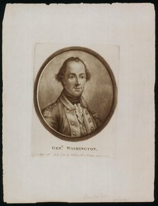 Portræt af general [George] Washington (stik)