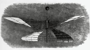 Enrico Forlanini helikopter (1848-1930), blæktegning, Italien
