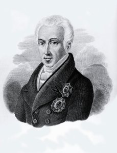 Portræt af grev Ioannis Antonios Kapodistrias (1776-1831), præsident for den græske republik fra 1828 til 1831, gravering af Walter Charles Mills