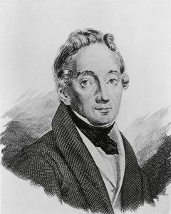 Portræt af Pietro Colletta (1775-1831), italiensk general og historiker, gravering af Walter Charles Mills