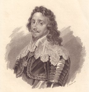Portræt af Thomas Francis af Savoyen, prins af Carignano (1596-1656), kobberstik af G. Fusinati efter maleri af Van Dick af Walter Charles Mills