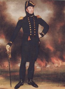 Sir George Cockburn (1772-1853) (farve litho) af Walter Charles Mills
