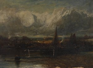 Havbillede, forfalskning i stil med John Constable (1776-1837) (olie på lærred) af John (manner of) Constable