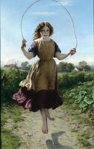 Pigen springer, 1863