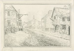 Rugeley Town - Wolseley Bridge to the Lichfield Road: pen- og blæktegning, nd [1814]