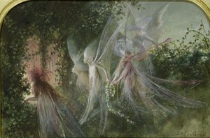 Fairies at a Window, ca. 1864 (wc og gouache) af John Anster Fitzgerald