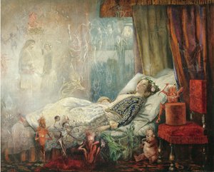 Drømmen efter maskebal af John Anster Fitzgerald