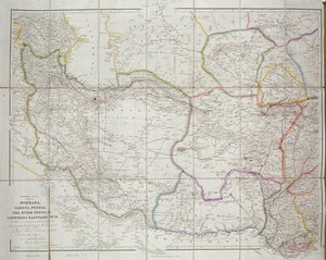 Kort over Centralasien, 1834