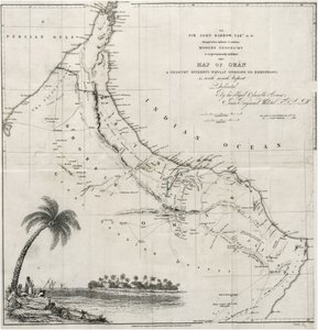 Kort over Oman af John Arrowsmith